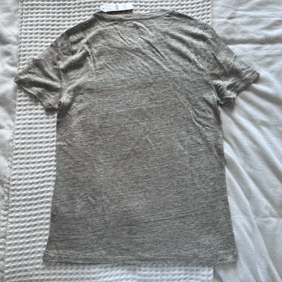 NWT J Crew Women's Linen Pocket Crew Neck T-Shirt - Picture 2 of 4